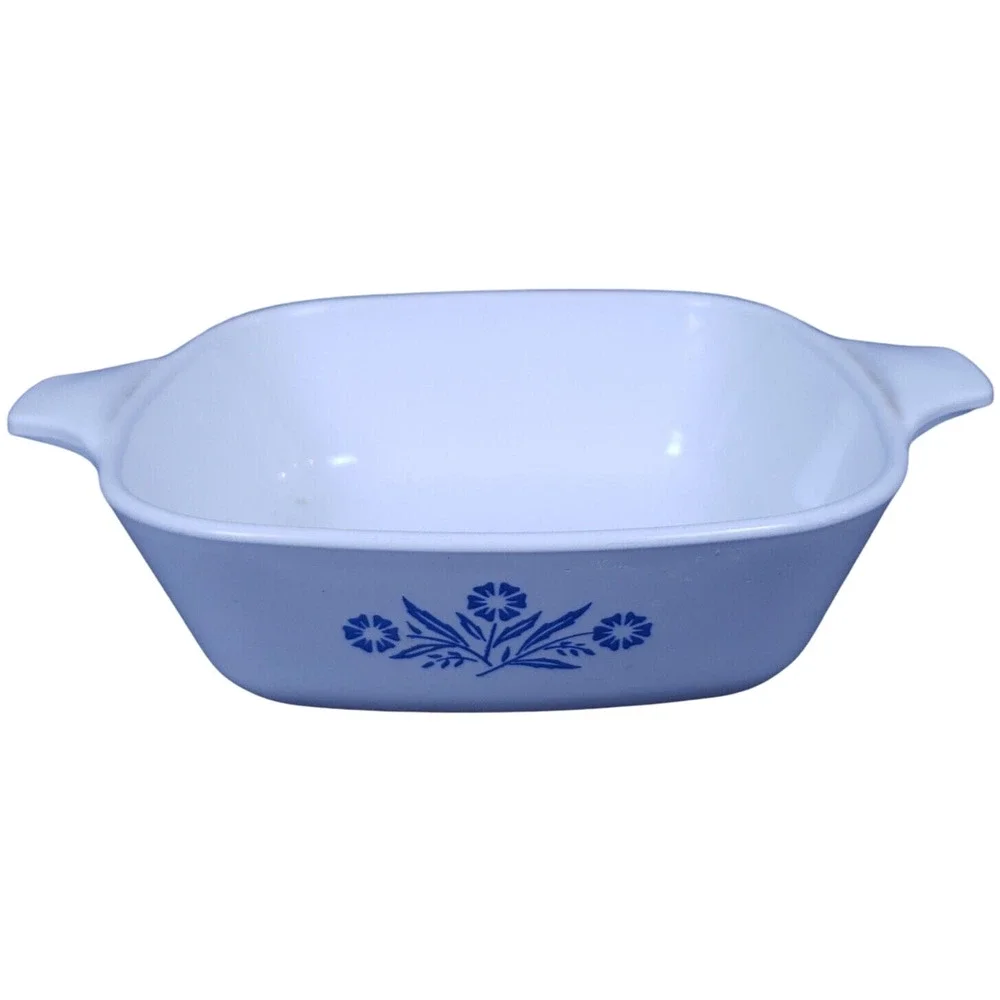 Vintage Corning Ware Blue Cornflower Petite Casserole Pan P-41 Missing Lid EUC